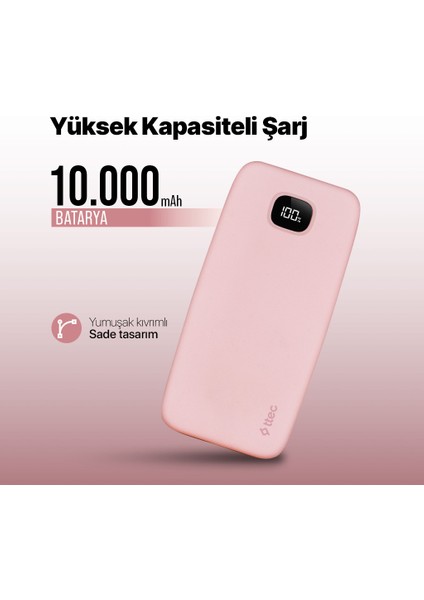 Chargeup LCD 10.000MAH Taşınabilir Şarj Aleti Powerbank