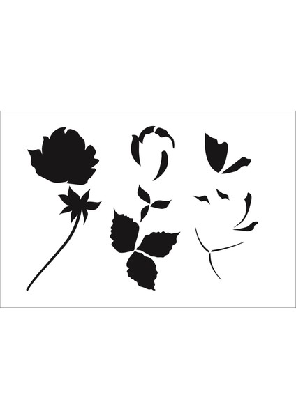 Stencil Sarayi Boyama Şablon 3 Boyutlu - 4064