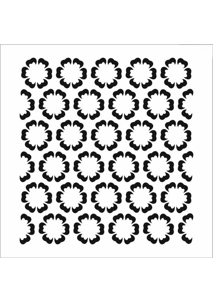 Stencil Sarayi Boyama Şablon Zemin Deseni - 8003