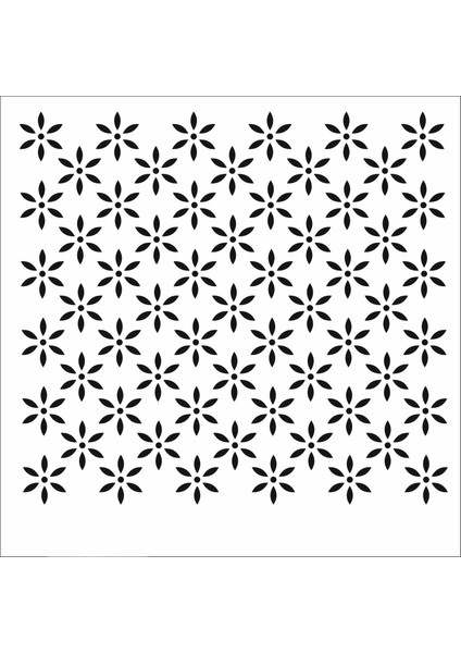 Stencil Sarayi Boyama Şablon Zemin Deseni - 5052