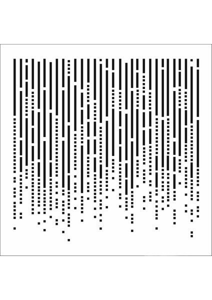 Stencil Sarayi Boyama Şablon Zemin Deseni - 7921