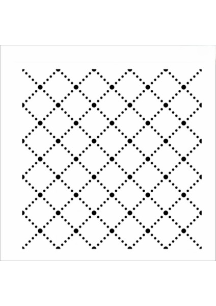 Stencil Sarayi Boyama Şablon Zemin Deseni - 8121