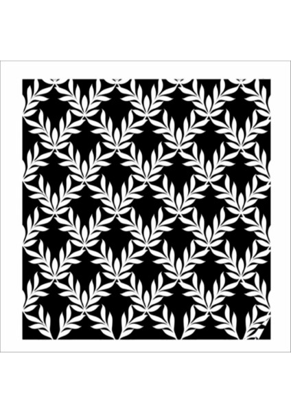 Stencil Sarayi Boyama Şablon Zemin Deseni - 8129