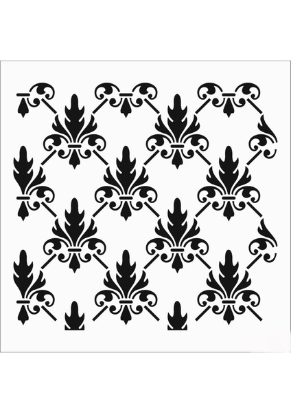 Stencil Sarayi Boyama Şablon Zemin Deseni - 8173