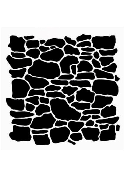 Stencil Sarayi Boyama Şablon Zemin Deseni - 8343