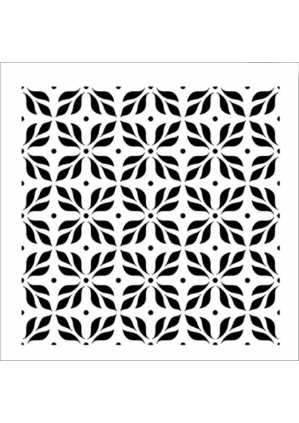 Stencil Sarayi Boyama Şablon Zemin Deseni - 8122