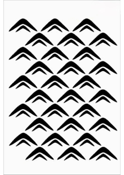 Stencil Sarayi Boyama Şablon Zemin Deseni - 8324