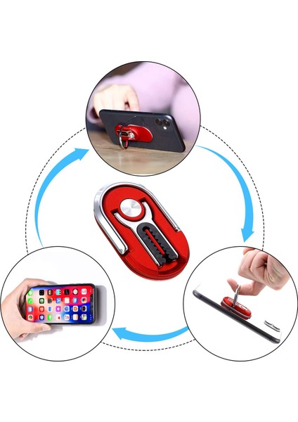 360 ° Dönen Araç Içi Mıknatıslı ve Izgara Telefon Tutucu Popsocket - 1 Adet