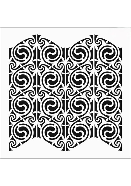 Stencil Sarayi Boyama Şablon Zemin Deseni - 8204
