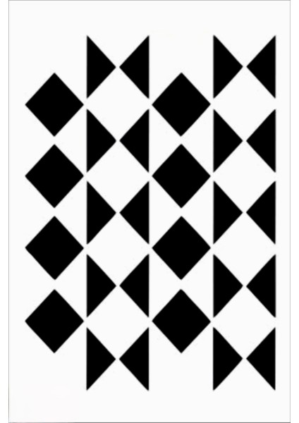 Stencil Sarayi Boyama Şablon Zemin Deseni - 8322