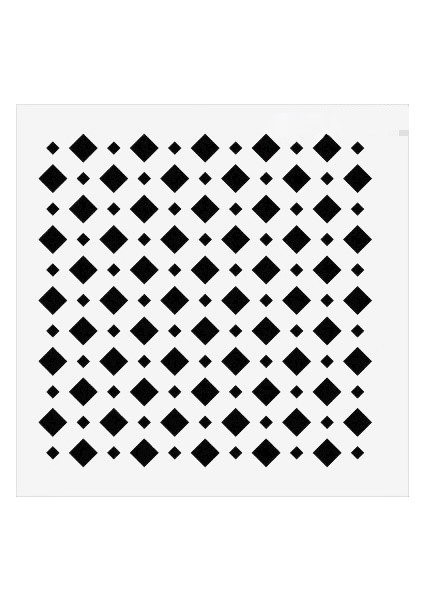 Stencil Sarayi Boyama Şablon Zemin Deseni - 4330