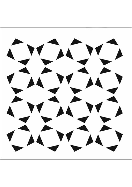 Stencil Sarayi Boyama Şablon Zemin Deseni - 8645