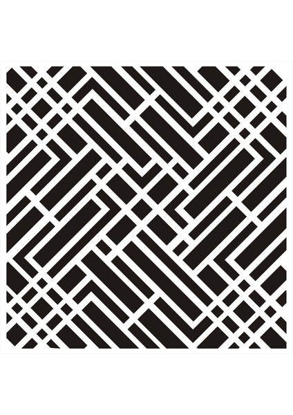 Stencil Sarayi Boyama Şablon Zemin Deseni - 8740