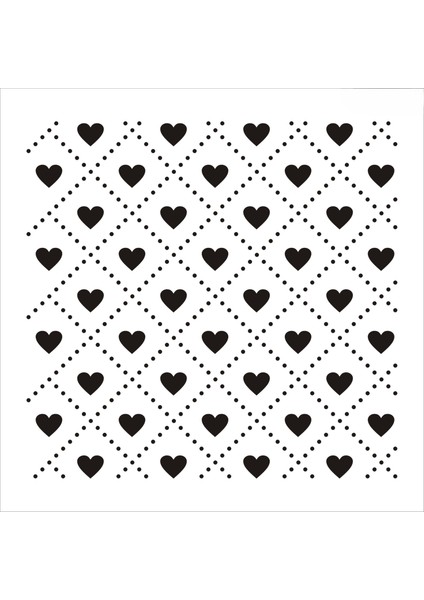 Stencil Sarayi Boyama Şablon Zemin Deseni - 8785