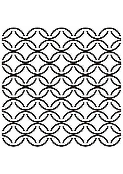 Stencil Sarayi Boyama Şablon Zemin Deseni - 4139