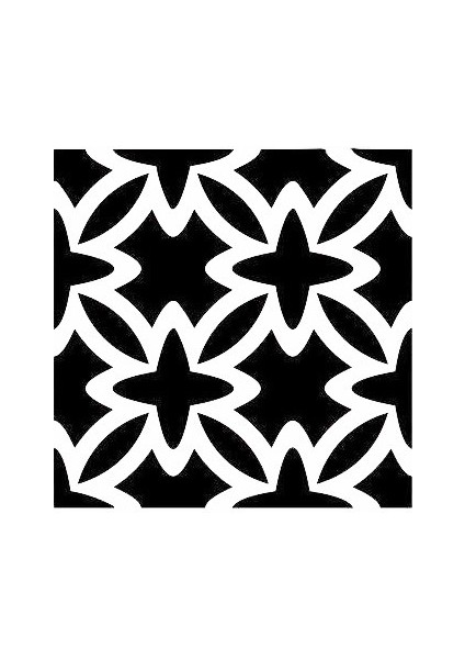 Stencil Sarayi Boyama Şablon Zemin Deseni - 4186