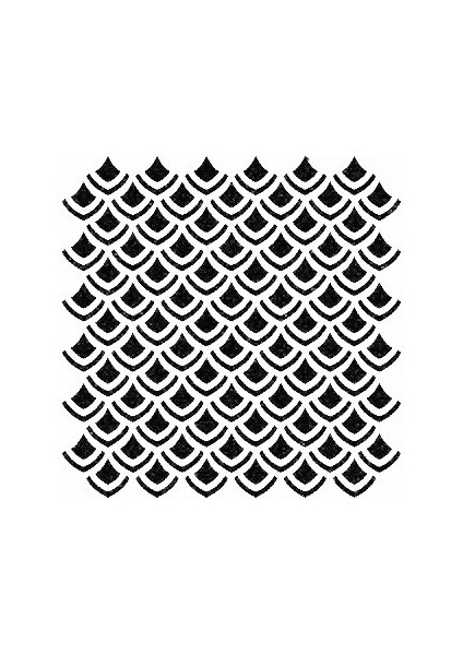 Stencil Sarayi Boyama Şablon Zemin Deseni - 4300