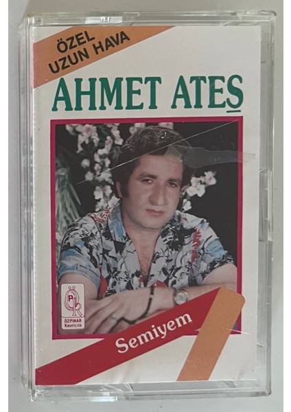 Ahmet Ateş Özel Uzun Hava Semiyem Kaset (Orjnal Dönem Baskı Kaset)