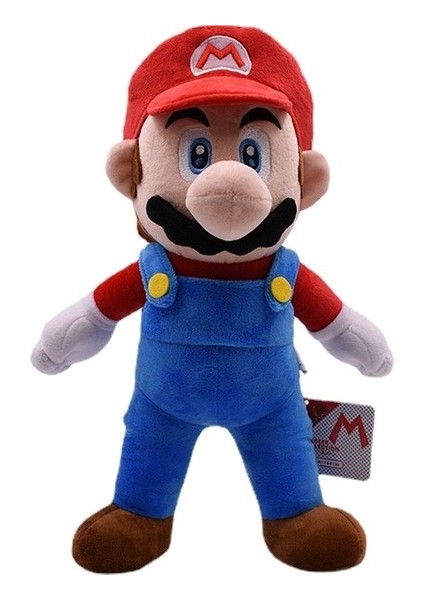 Super Mario Protagonist Mario Kırmızı 38CM Büyük Peluş Oyuncak (Yurt Dışından)