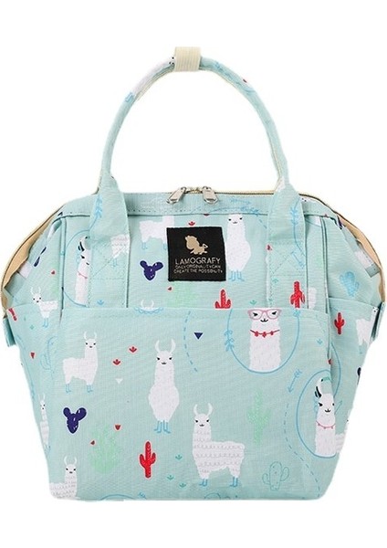 Lovehome Desenli Anne Bebek Bakım Omuz Çantası - Yeşil (Yurt Dışından)