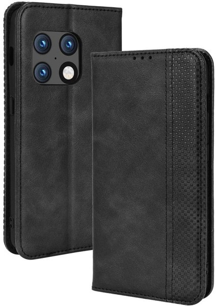 Oneplus 10 Için Kılıf Pro 5g Cüzdan Manyetik Kapatma Pu Deri (Yurt Dışından)