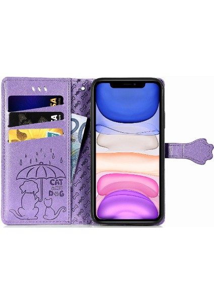 Iphone 11 Için Kılıf Kısa Kayış Deri Kılıf Kapak Çevirin Darbeye Karikatür (Yurt Dışından) fırsatları