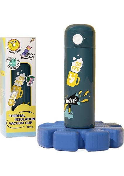 Çocuk 316 Paslanmaz Çelik Termos Bardak/yaratıcı Karikatür Taşınabilir Öğrenci Su Bardağı/iş Eğlence Termos Bardak, DL064 (Yurt Dışından)