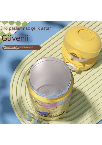 Çocuk 316 Paslanmaz Çelik Termos Bardak/yaratıcı Karikatür Taşınabilir Öğrenci Su Bardağı/iş Eğlence Termos Bardak, DL064 (Yurt Dışından)