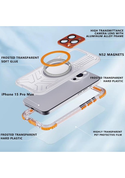 Iphone 15 Pro Max Ekran Koruyucu IP68 Su Geçirmez Tam 12FT (Yurt Dışından)