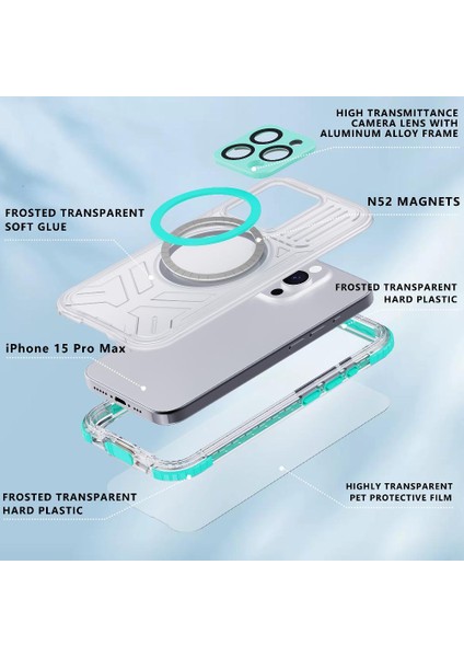 Iphone 15 Pro Max Ekran Koruyucu IP68 Su Geçirmez Tam 12FT (Yurt Dışından)