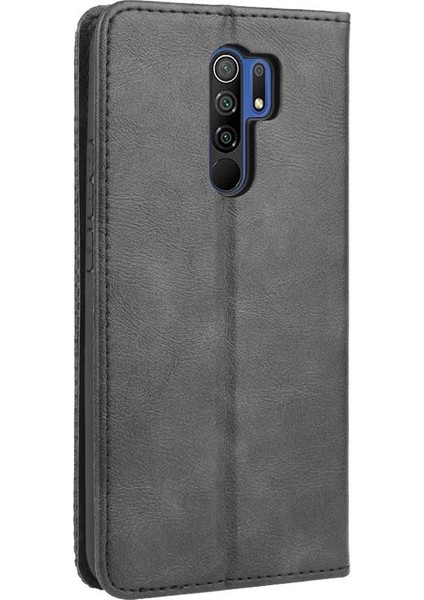 Xiaomi Redmi 9 Cüzdan Manyetik Kapatma Pu Deri Kılıf (Yurt Dışından)
