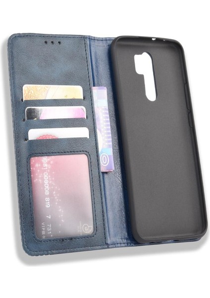 Xiaomi Redmi 9 Cüzdan Manyetik Kapatma Pu Deri Kılıf (Yurt Dışından)