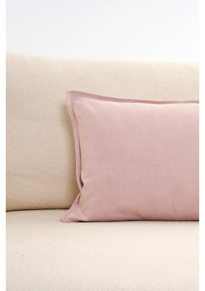 Pembe Keten Kırlent Kılıfı modelleri