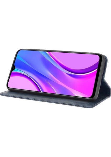 Xiaomi Redmi 10A Manyetik Kapatma Cüzdan Pu Deri Kılıf (Yurt Dışından)