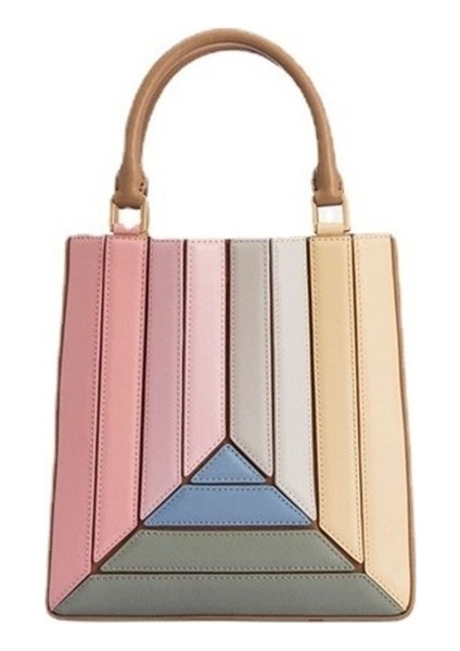 Bayanlar Omuzdan Askili Çanta Kontrast Renk Ekleme Çanta Çapraz Çanta (Yurt Dışından)