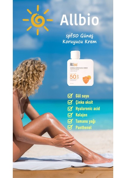 SPF50 Güneş Koruyucu Krem 100 ml