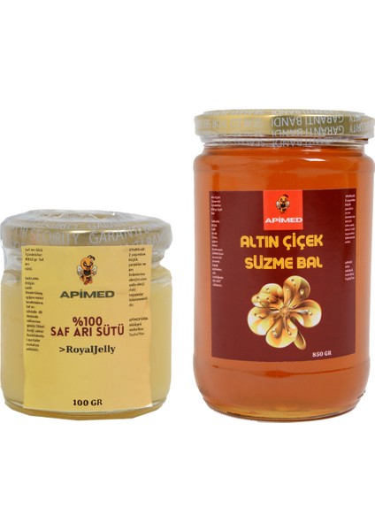 Hizan Süzme Çiçek Balı (850gr) ve ARISÜTÜ(100gr)