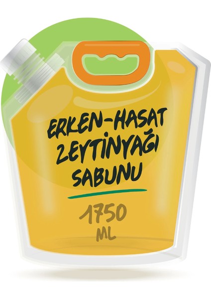 Tam Katkısız Zeytinyağı Sabunu Doldurma Paketi (1750 ML)