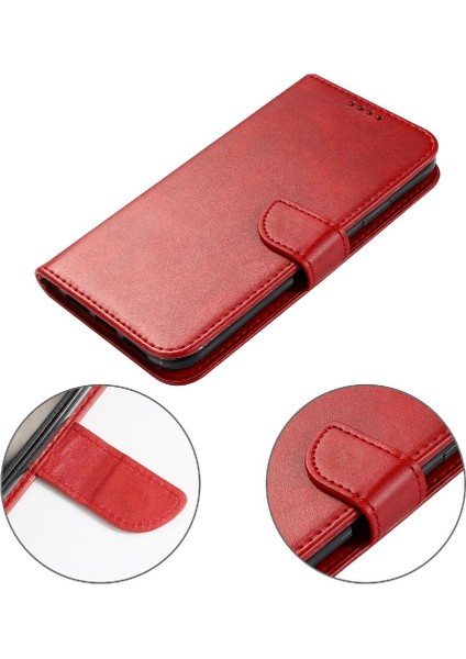 Kart Tutucu Kickstand Deri Folio ile Samsung Galaxy A52S 5g Için Kılıf (Yurt Dışından)