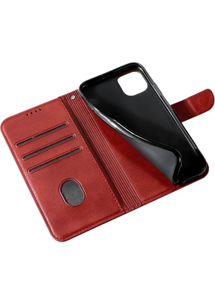 Kart Tutucu Kickstand Deri Folio ile Samsung Galaxy A52S 5g Için Kılıf (Yurt Dışından)