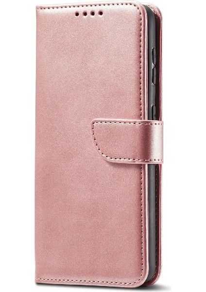 Samsung Galaxy A71 4g Manyetik Karbon Fiber Deri Folio Flip Case (Yurt Dışından)