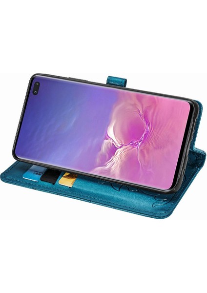 Samsung Galaxy S10 Artı Kılıf Karikatür Hayvanlar Kısa Kayış (Yurt Dışından)