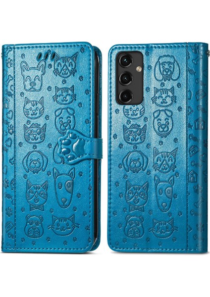 Samsung Galaxy A14 5g Için Kılıf Kapak Çevirin Darbeye Deri Kılıf Kısa (Yurt Dışından)