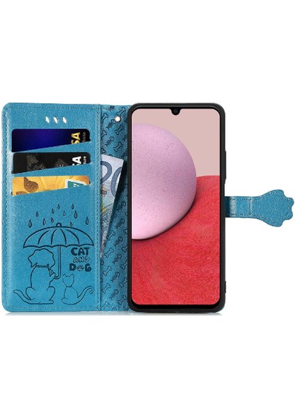 Samsung Galaxy A14 5g Için Kılıf Kapak Çevirin Darbeye Deri Kılıf Kısa (Yurt Dışından)