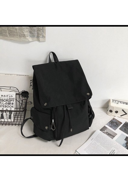 Lise Öğrencileri Için Sırt Çantası, Ortaokul Öğrencileri Için Çok Yönlü Açılır Kapanır Ipli Sırt Çantası (Yurt Dışından)