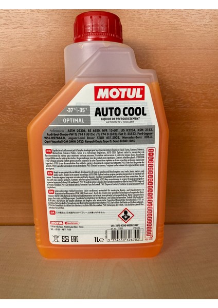Auto Cool Antıfreeze /coolant Optımal 1lt
