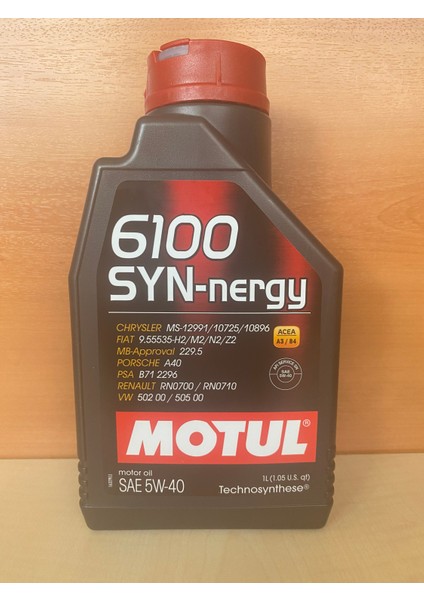 6100 Syn-Nergy A3/b4 Sae 5W-40 1lt