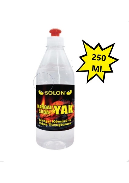 Mangal, Soba, Şömine 5 Adet Tutuşturucu Jel Yakıt. 250 Ml. 5' li