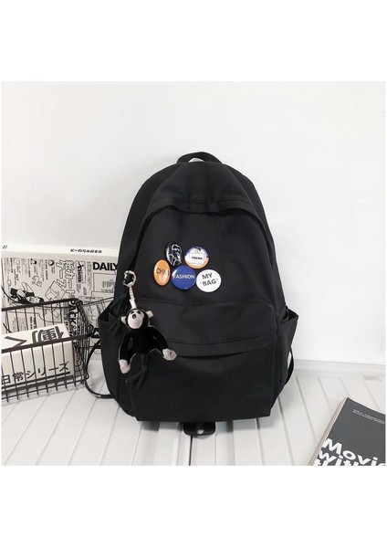 Erkek Basit Büyük Kapasiteli Seyahat Sırt Çantası Rahat Ortaokul Öğrencisi Lise Öğrencisi Okul Çantası (Yurt Dışından)