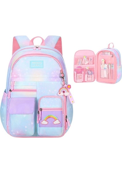 Erkek Hafif Erkek ve Kız Birinci Sınıf Sevimli Sırt Çantası Sırt Çantası Kız Çocuk Ilkokul Çantaları (Yurt Dışından)